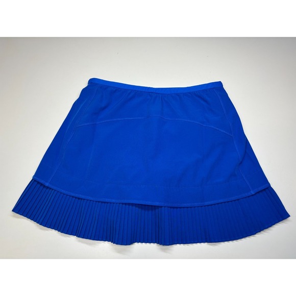 Ibkul Skirt XS Blue Tennis Golf Pull On Lined Skort Active Pleated - Picture 2 of 9
